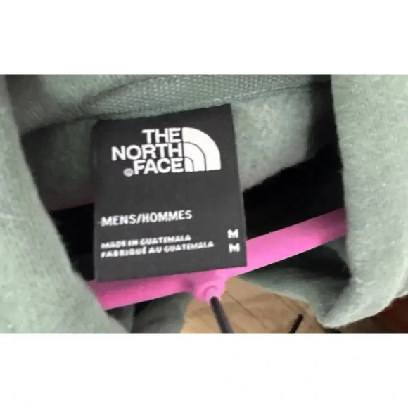 The North face Mens Medium Green Pullover Hoodie Logo Grid Back - Picture 6 of 6